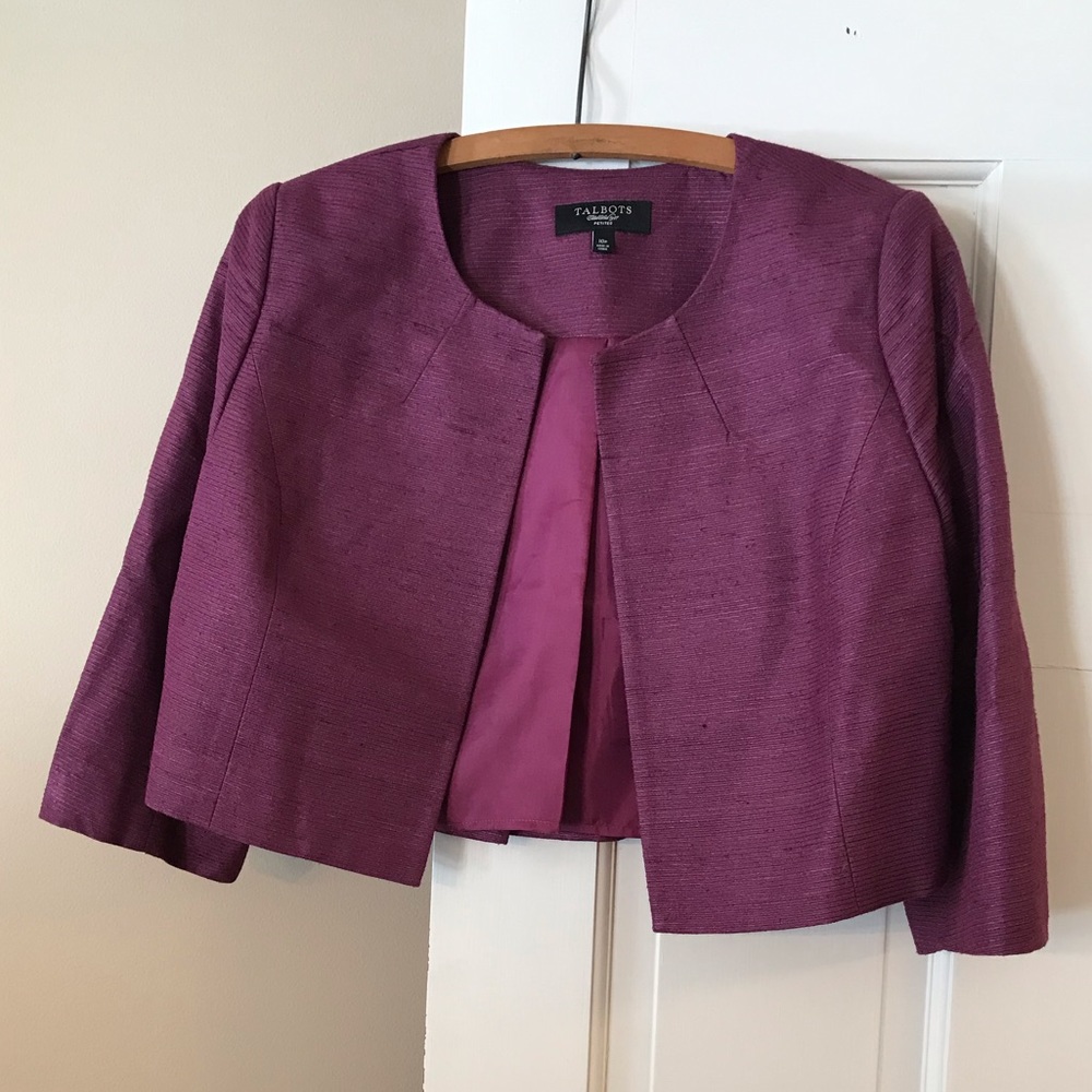 Talbots 100% Silk Bolero